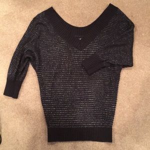 Express Swearer. Black with silver - sheer